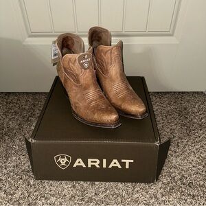 Ariat Brown Leather Ankle Boots
